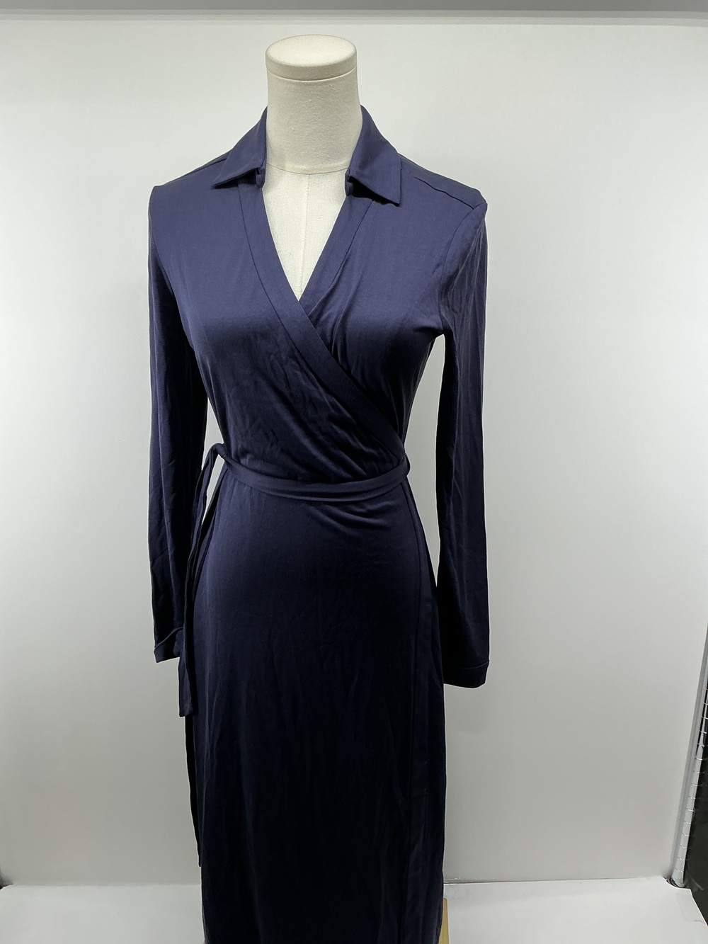 100% Silk Jersey Midi Wrap Dress